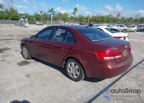 2008 Hyundai Sonata Gls из США, поврежденный, VIN 5NPET46C18H344814